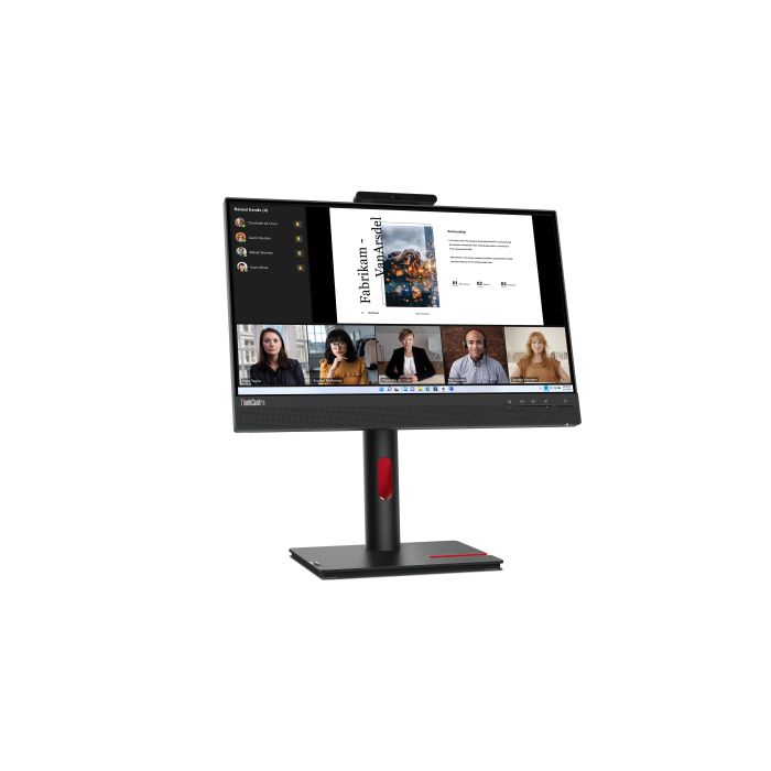 Lenovo Monitor ThinkVision 21.5" TIO22 Gen5 Touch 16:9 Panel IPS 1920 x 1080 Lift Camera & Speakers VGA DP HDMI