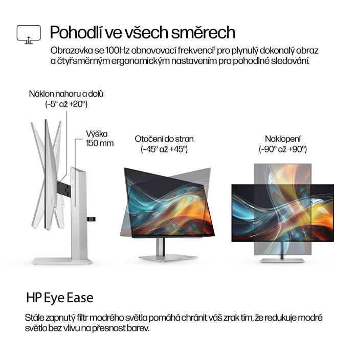 HP S7 PRO 724PF 23.8 ZOLL 16:9/1920X1080 IPS 300CD 1500:1 5MS