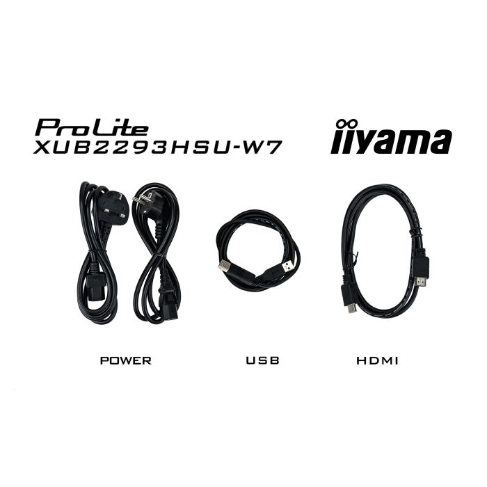 iiyama Monitor ProLite XUB2293HSU-W7 21,5" WH IPS-panel, 1920x1080 100Hz1ms, 300cd/m², 15cmHeightAdj.Stand, Speakers, HDMI, DP