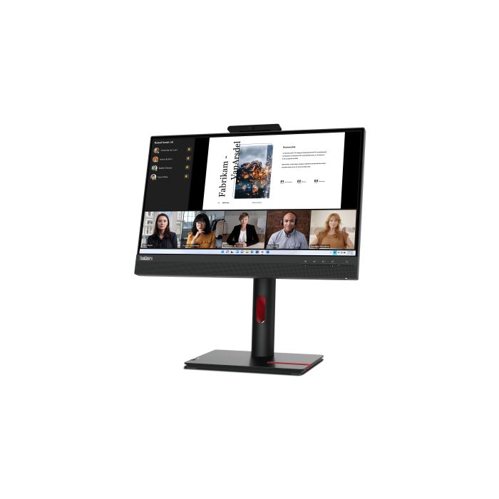 Lenovo Monitor ThinkVision 21.5" TIO22 Gen5 Touch 16:9 Panel IPS 1920 x 1080 Lift Camera & Speakers VGA DP HDMI