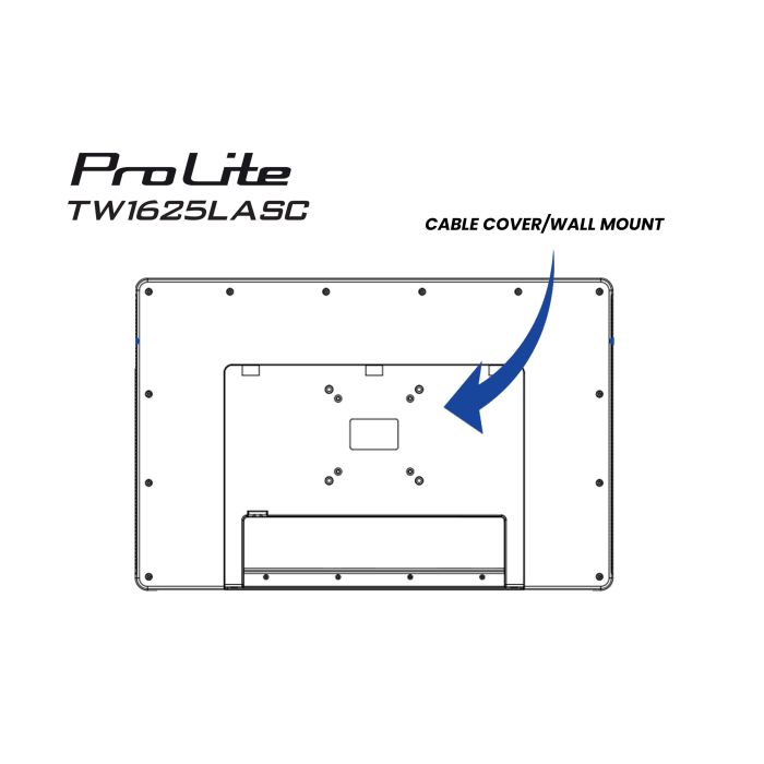 iiyama ProLite Touch Screen TW1625LASC-B3PNR 15,6" IPS, 1920x1080, 390cd/m², 24/7, Mic, Camera 5MP, NFC, RFID, POE, iiSignage2, VESA 75x75