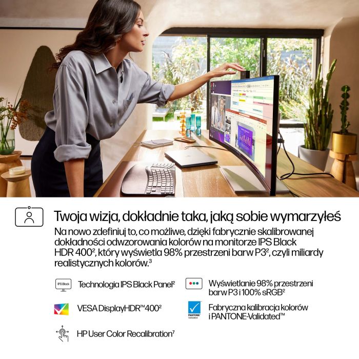 HP S7 Pro 734pm WQHD 3440x1440 IPS 5ms DP USB-C HDMI 3/3/0 Curved