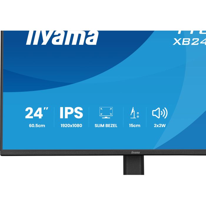 iiyama Monitor ProLite XB2491HS-B1 24" IPS-panel, 1920x1080 120Hz1ms, 350cd/m², 15mcHeight Adj. Stand, HDMI, DP