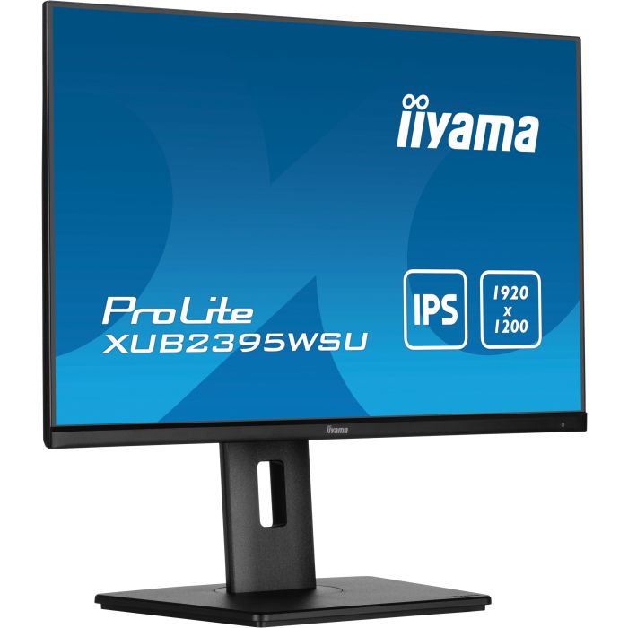 iiyama Monitor ProLite XUB2395WSU-B5 22,5" IPS-panel, 1920x1200 75Hz4ms, 250cd/m², 15cmHeightAdj.Stand, VGA, HDMI, DP