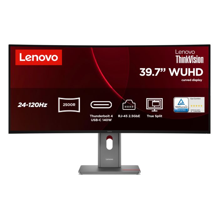 Lenovo Monitor ThinkVision P40WD-40 40" IPS 5K WUHD AG Curved 4ms 1000:1 120Hz Dock Daisy MC60 Camera Speakers Tilt Swivel Lift