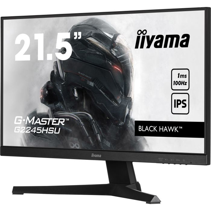 iiyama G-Master Black Hawk G2245HSU-B2 21,5" IPS Gaming, 1920x1080 100Hz1ms, 300cd/m², HDMI, DP, Adaptive Sync