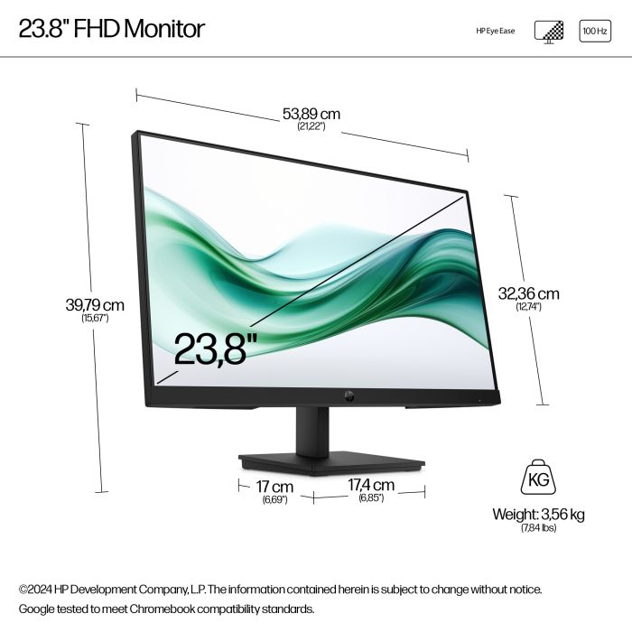 HP S3 PRO 324PV 23.8 FHD (1920x1080) 250n 5ms HDMI VGA 3/3/0