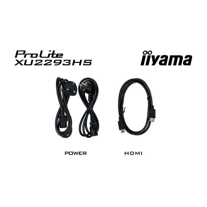 iiyama Monitor ProLite XU2293HS-B6 21,5" IPS-panel, 1920x1080 100Hz, 300cd/m², Speakers, HDMI, DP, 1ms MPRT