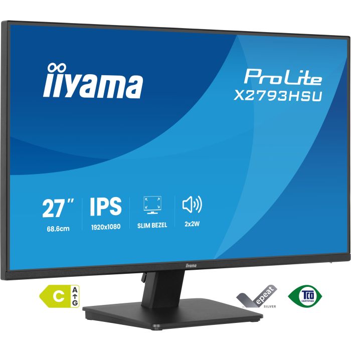 iiyama Monitor ProLite X2793HSU-B1 27" IPS-panel, 1920x1080 120Hz1ms, 350cd/m², 1500:1, HDMI, DP