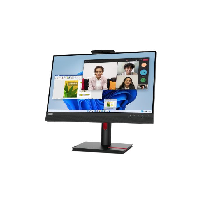 Lenovo Monitor ThinkVision 23.8" TIO24 Gen5 Touch 16:9 Panel IPS 1920 x 1080 Lift Camera & Speakers VGA DP HDMI