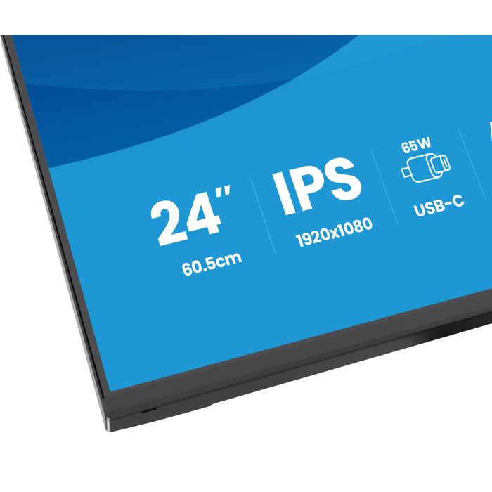 iiyama Monitor ProLite XB2497HSN-B1 24" IPS 4-side slim, 1920x1080 100Hz1ms, 350cd/m², USB-C Dock, 15cmHeightAdj.Stand, HDMI, DP