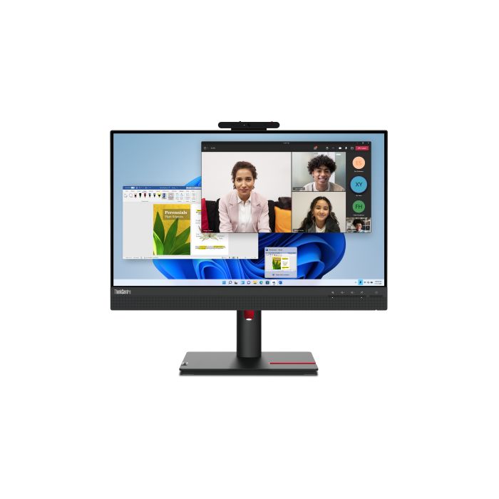 Lenovo Monitor ThinkVision 23.8" TIO24 Gen5 Touch 16:9 Panel IPS 1920 x 1080 Lift Camera & Speakers VGA DP HDMI