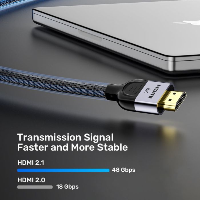 UNITEK KABEL HDMI 2.1 8K LUX OPLOT 5M