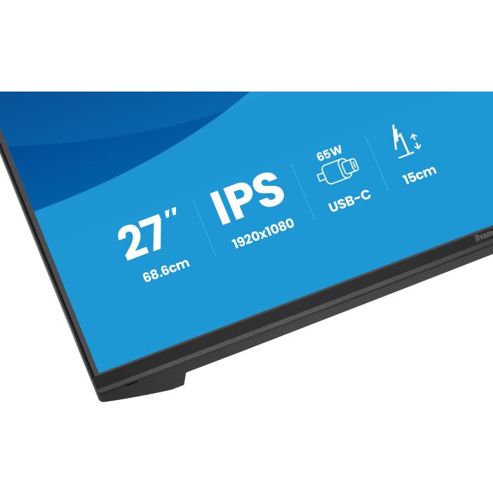 iiyama Monitor ProLite XB2797HSN-B1 27" IPS-panel, 1920x1080 100Hz1ms, 350cd/m², USB-C Dock, 15cmHeightAdj.StandHDMI, DP