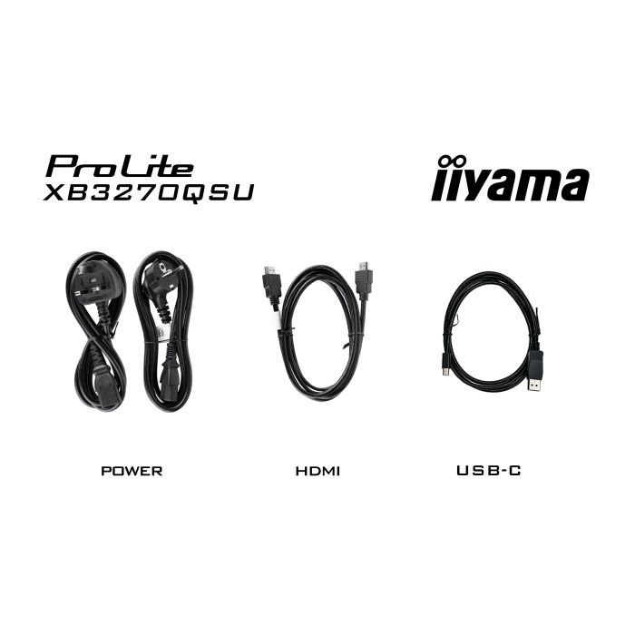 iiyama Monitor ProLite XB3270QSU-B1 32" IPS-panel, 2560x1440 100Hz3ms, 250cd/m², 15cmHeightAdj.Stand, 2xHDMI, DP