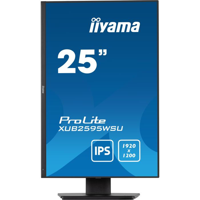iiyama Monitor ProLite XUB2595WSU-B5 25" IPS-panel, 1920x1200 75Hz4ms, 300cd/m², 15cmHeightAdj.Stand, VGA, HDMI,DP