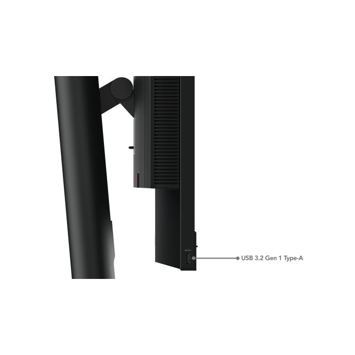 Lenovo Monitor ThinkVision 23.8" TIO24 Gen5 Touch 16:9 Panel IPS 1920 x 1080 Lift Camera & Speakers VGA DP HDMI