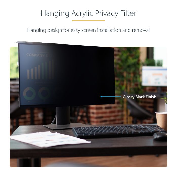 23.8IN MONITOR PRIVACY SCREEN/HANGING ACRYLIC FILTER/SHIELD