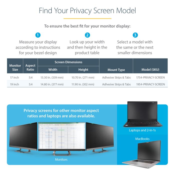 17 MONITOR PRIVACY FILTER/.