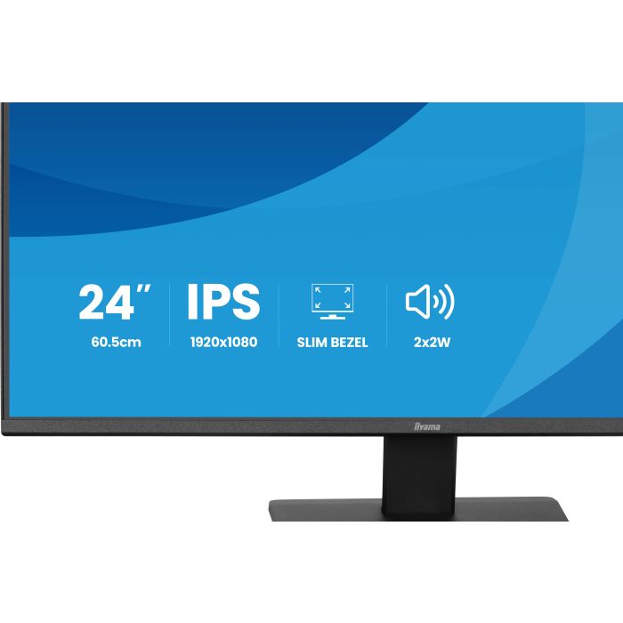iiyama Monitor ProLite X2491HS-B1 24" IPS-panel, 1920x1080 120Hz1ms, 350cd/m², HDMI, DP