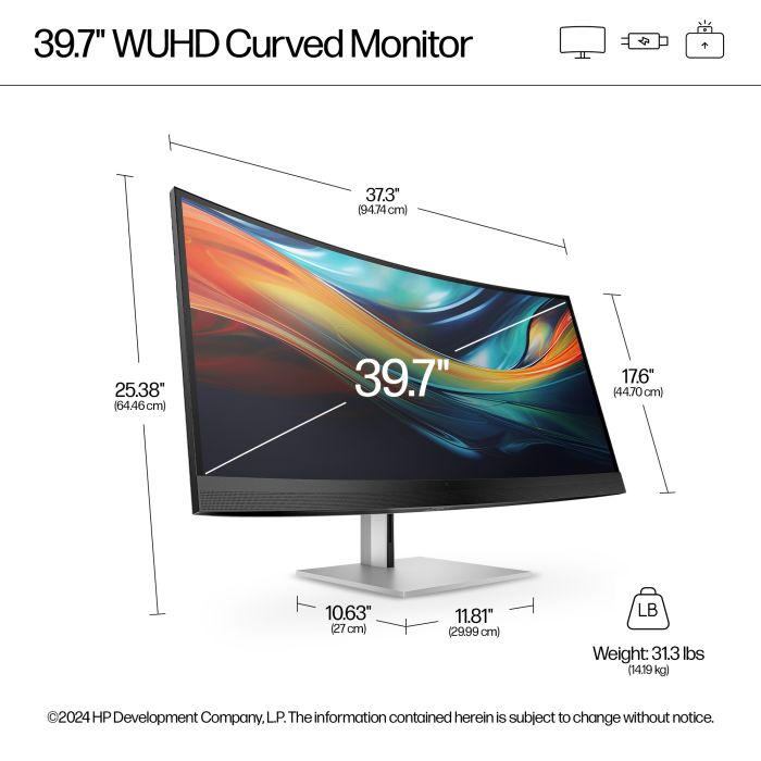 HP S7 PRO 740PM 5K2K 39.7 ZOLL/5120X2160 IPS 300CD 1000:1 5MS
