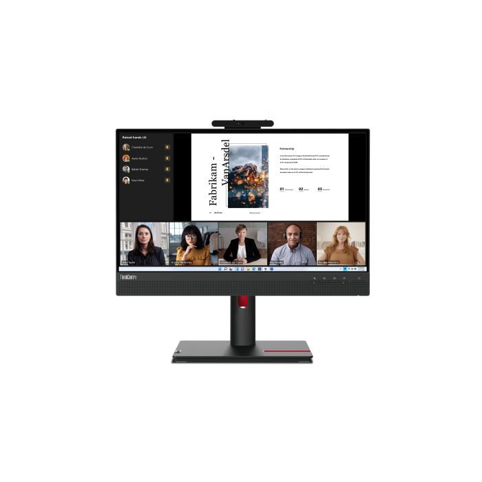 Lenovo Monitor ThinkVision 21.5" TIO22 Gen5 Touch 16:9 Panel IPS 1920 x 1080 Lift Camera & Speakers VGA DP HDMI