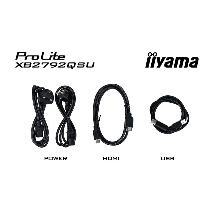 iiyama Monitor ProLite XB2792QSU-B1 27" IPS 4-side slim, 2560x1440 120Hz3ms, 350cd/m², Green Choice, 15cmHeightAdj.Stand, HDMI, DP
