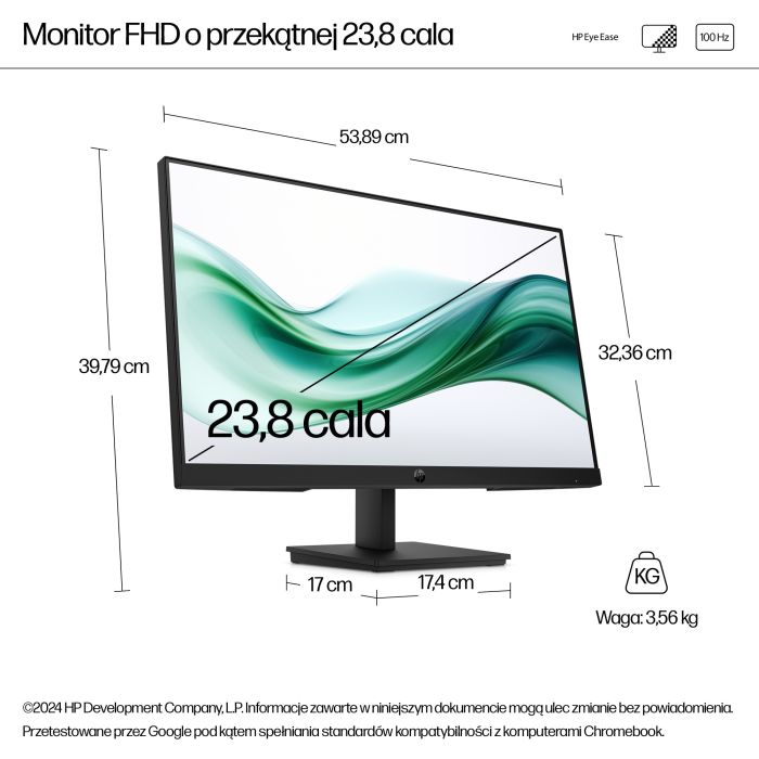 HP S3 PRO 324PV 23.8 FHD (1920x1080) 250n 5ms HDMI VGA 3/3/0