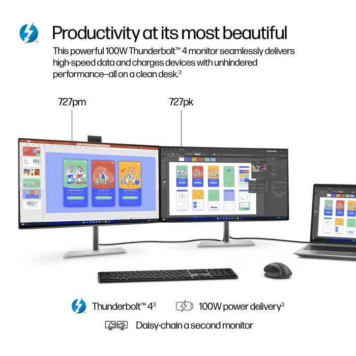 HP S7 PRO 727PK 27 ZOLL 4K 16:9/3840X2160 IPS 400CD 2000:1 USB-C