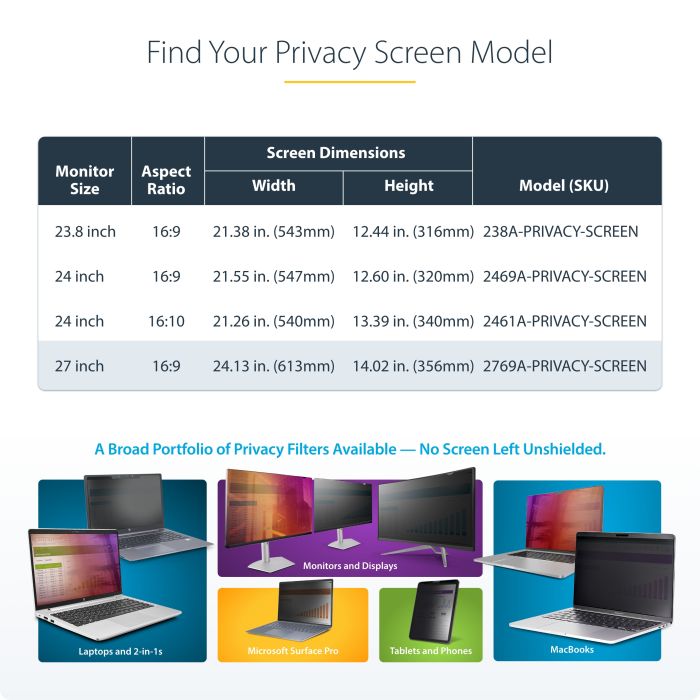 27IN MONITOR PRIVACY SCREEN/HANGING ACRYLIC FILTER/SHIELD