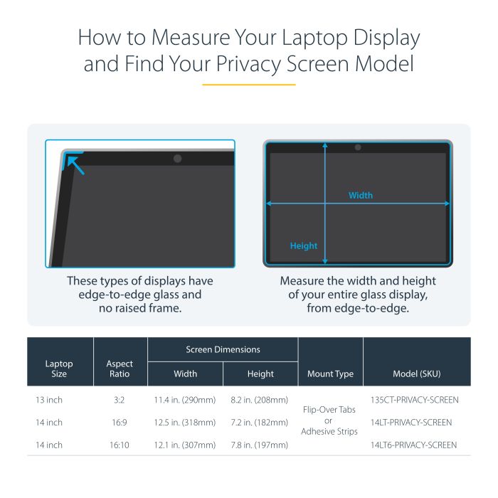13.5IN LAPTOP PRIVACY SCREEN/ANTI-GLARE BLUE LIGHT FILTER