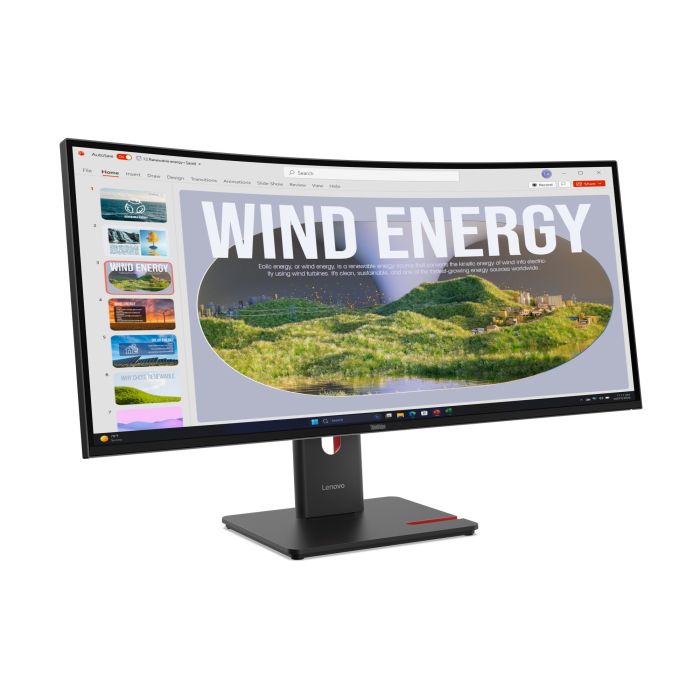 Lenovo Monitor ThinkVision T34WD-40 34" VA Ultrawide QHD 4ms 300cd 3000:1 120Hz Dock HUB Tilt Swivel Lift