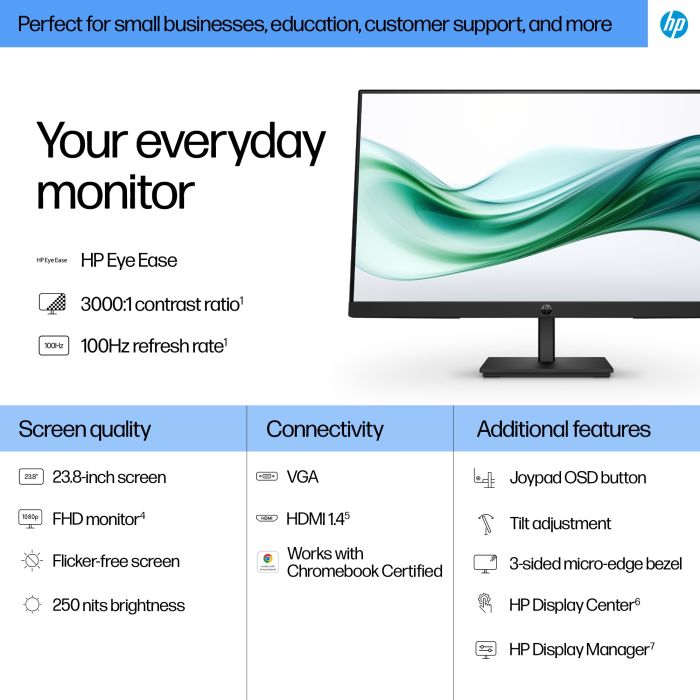 HP S3 PRO 324PV 23.8 FHD (1920x1080) 250n 5ms HDMI VGA 3/3/0