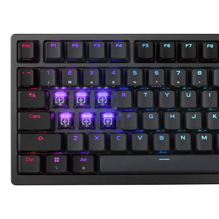 ASUS ROG Azoth 96 HE wireless analog gaming keyboard hot-swappable ROG HFX V2 magnetic switches, Hall Senor, rapid trigger
