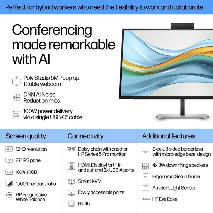 HP S5 Pro 527pm QHD USB-C Conf MNTR