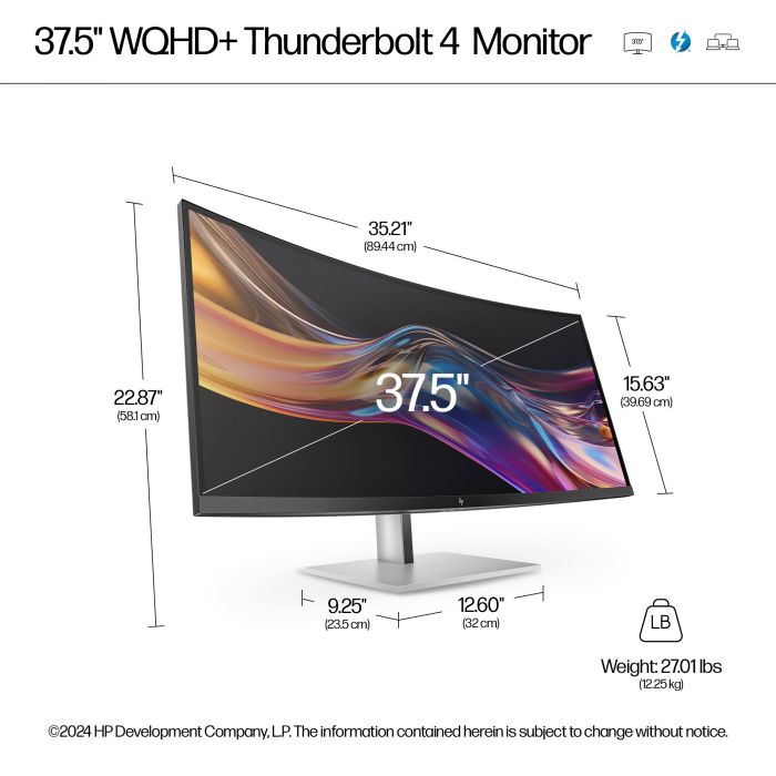 HP S7 PRO 738PU 37.5 ZOLL 21:9/3840X1600 IPS 400CD 2000:1 5MS