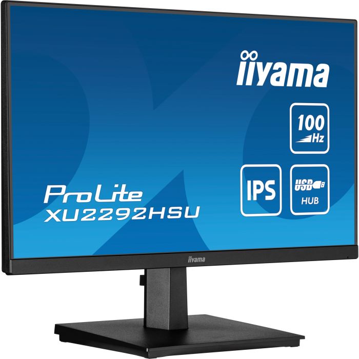 iiyama ProLite XU2292HSU-B6 22" IPS-panel LED, 1920X1080, 100Hz, 0.4ms, HDMI, DP, USB Hub, Flicker-Free