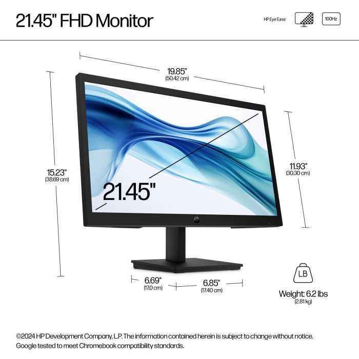 HP S3 PRO 322PV 21.45 FHD (1920x1080) 250n 5ms HDMI VGA 3/3/0
