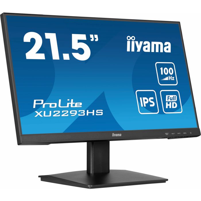 iiyama Monitor ProLite XU2293HS-B6 21,5" IPS-panel, 1920x1080 100Hz, 300cd/m², Speakers, HDMI, DP, 1ms MPRT