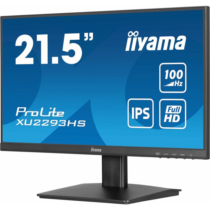 iiyama Monitor ProLite XU2293HS-B6 21,5" IPS-panel, 1920x1080 100Hz, 300cd/m², Speakers, HDMI, DP, 1ms MPRT