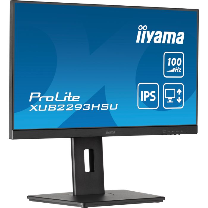 iiyama Monitor ProLite XUB2293HSU-B7 21,5" IPS-panel, 1920x1080 100Hz1ms, 300cd/m², 15cm Height Adj. Stand, Speakers, HDMI, DP