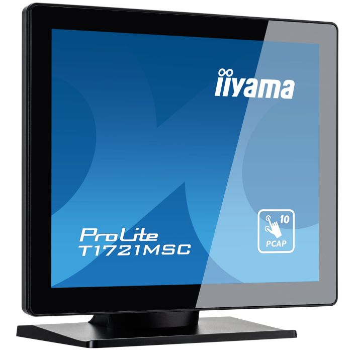 iiyama ProLite Touch Screen T1721MSC-B2 17" TN-panel, 1280x1024, 230cd/m², VGA, HDMI, Speakers, PCAP Bezel Free Front, 10P Touch