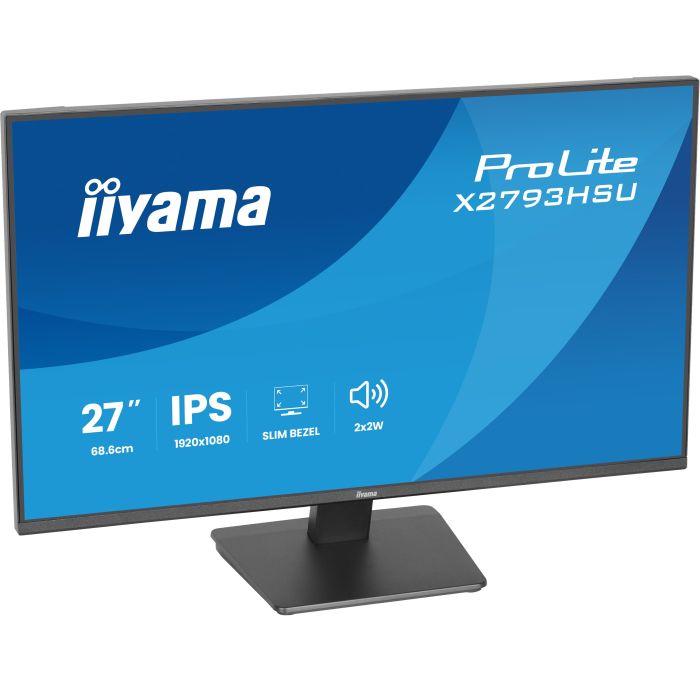 iiyama Monitor ProLite X2793HSU-B1 27" IPS-panel, 1920x1080 120Hz1ms, 350cd/m², 1500:1, HDMI, DP