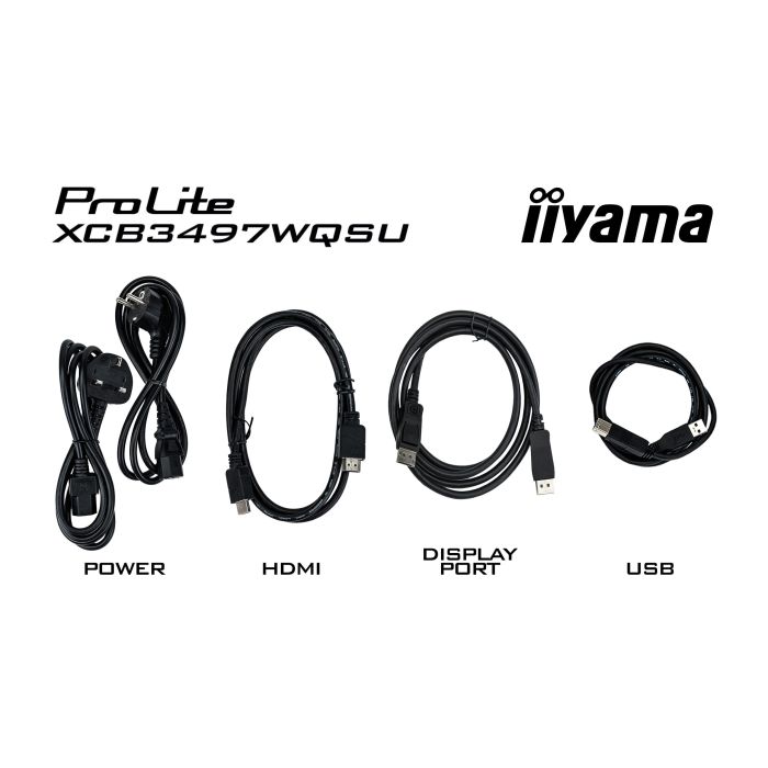 iiyama Monitor ProLite XCB3494WQSU-B1 34" UW Curved VA-panel, 3440x1440 120Hz0.4ms, 350cd/m², 2xHDMI, DP, Adaptive Sync