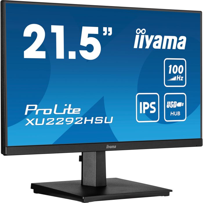 iiyama ProLite XU2292HSU-B6 22" IPS-panel LED, 1920X1080, 100Hz, 0.4ms, HDMI, DP, USB Hub, Flicker-Free