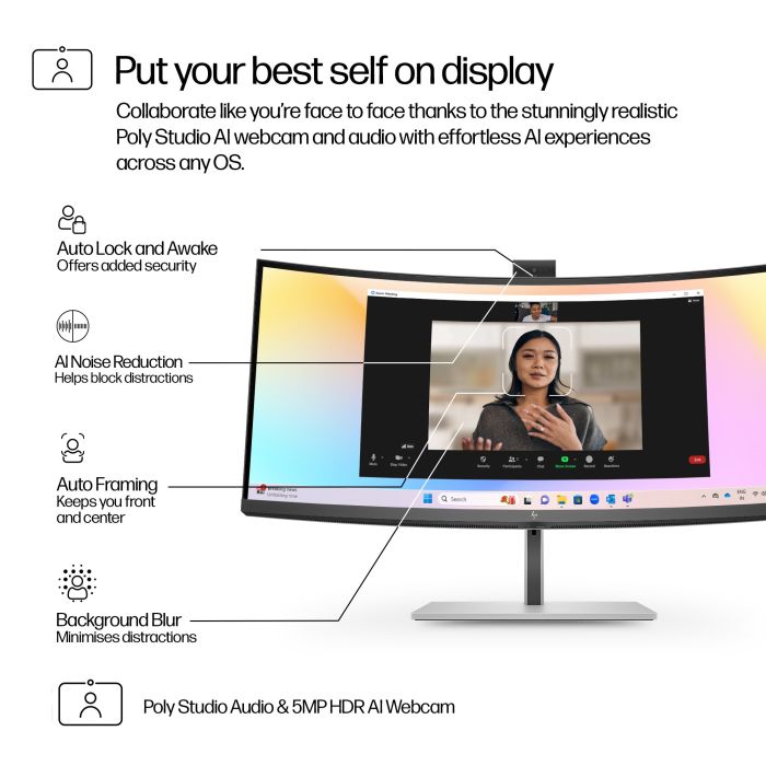 HP S7 Pro 734pm WQHD 3440x1440 IPS 5ms DP USB-C HDMI 3/3/0 Curved