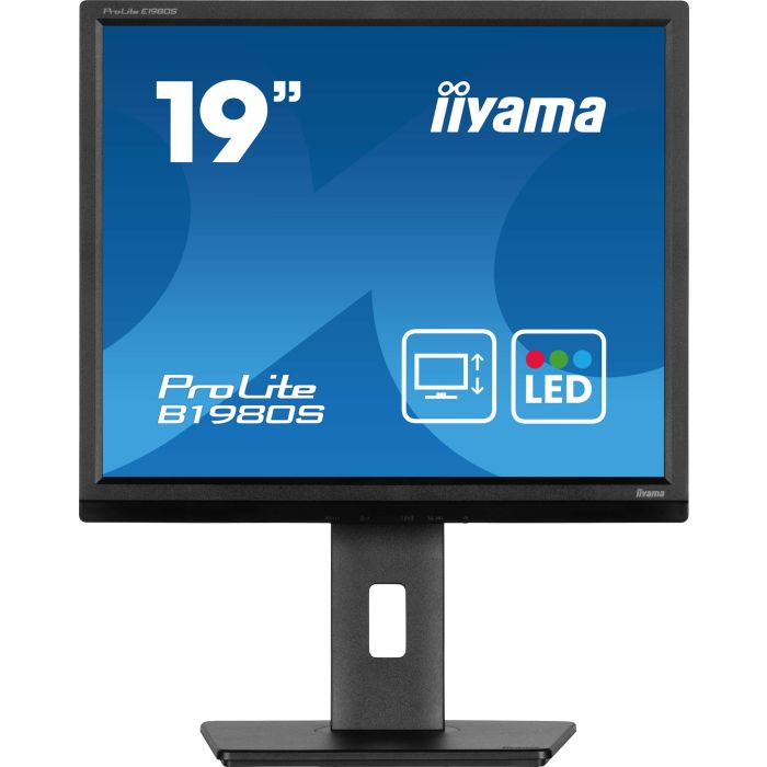 iiyama Monitor ProLite B1980S-B1 19" TN-panel, 1280x1024, 250cd/m², 13cm Height Adj. Stand, HDMI, DP