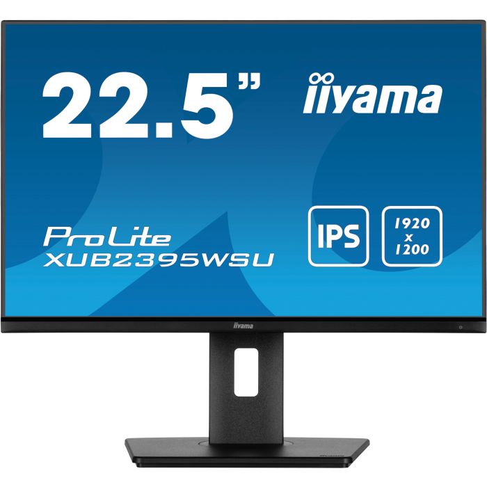 iiyama Monitor ProLite XUB2395WSU-B5 22,5" IPS-panel, 1920x1200 75Hz4ms, 250cd/m², 15cmHeightAdj.Stand, VGA, HDMI, DP