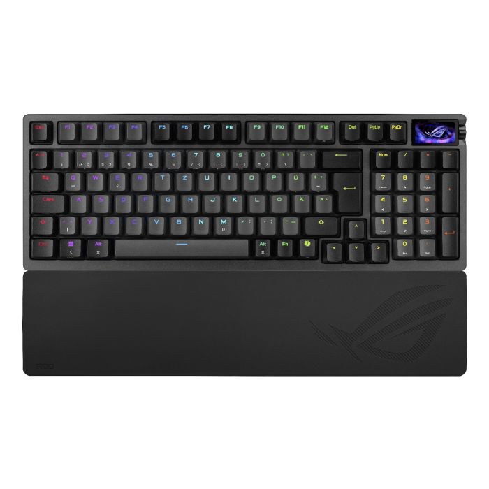 ASUS ROG Azoth 96 HE wireless analog gaming keyboard hot-swappable ROG HFX V2 magnetic switches, Hall Senor, rapid trigger