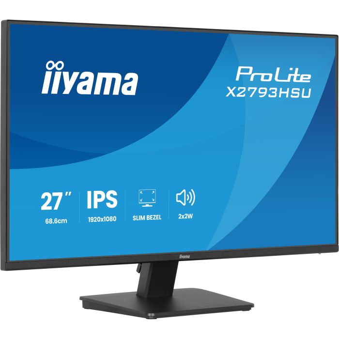 iiyama Monitor ProLite X2793HSU-B1 27" IPS-panel, 1920x1080 120Hz1ms, 350cd/m², 1500:1, HDMI, DP